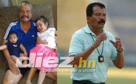 Así luce el entrenador Hernán García quien se recupera de la dura enfermedad en Estados Unidos donde vive con su hija. Aquí con sus nietas y como lucía antes.