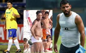 El delantero argentino, Sergio 'Kun' Agüero, se ha unido a la lista de los futbolistas que estuvieron gorditos en su momento. También recordamos algunos casos que se han visto en el fútbol hondureño.
