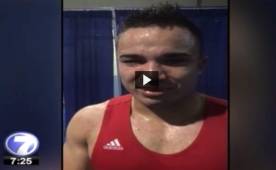 El boxeador Jason Ramírez mostró su desazón en los Panamericanos.