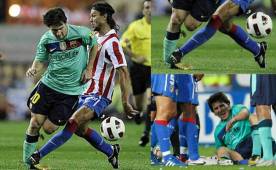 La violenta falta del checo Thomas Ujfalusi en un partido ante Atlético de Madrid en septiembre de 2010.