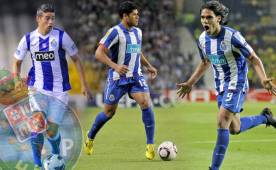 James Rodríguez, Hulk y Falcao García, jugadores que fueron vendidos como crack de parte del Porto.