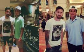 Lionel Messi accedió a fotografiarse con aficionados asiáticos que vacacionan en Las Bahamas.