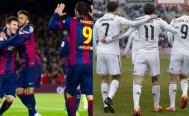 Los tridentes del Barcelona y Real Madrid vivieron su duelo aparte.