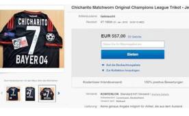 Esta es la subasta que ya está colocada en Ebay por la camisa de Chicharito.