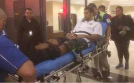 Celsor Borges fue atendido en una clínica de San José donde se confirmó la fractura en el pie.