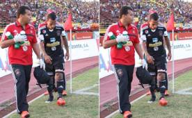 Rómulo Otero salió cabizbajo a los 35 minutos del primer tiempo producto de su lesión. (FOTO: Cortesía)