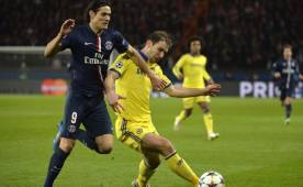 Edison Cavani y Branislav Ivanovic fueron los anotadores en el Parque de los Príncipes. (AFP)