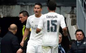 James explicó la rabia de su celebración del gol ante Athletic. 'Grité así, era el 2-1 cuando ellos estaban bien', dijo. FOTO EFE