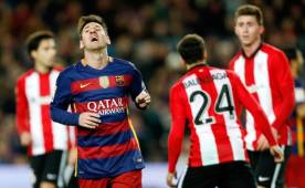 Lionel Messi anotó un gol en la goleada frente al Athletic Bilbao.