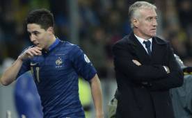 La relación entre Samir Nasri y Didier Deschamps se detiororó previo al Mundial 2014. (Foto: AFP)