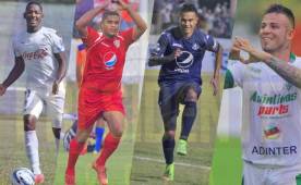 Romell Quioto, Elmer Zelaya, Carlos Discua y Jorge Cardona.