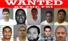 El FBI presentó al lista de los 10 más buscados en la que destaca el hondureño Alexis Flores.