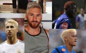 Lionel Messi se ha unido a la moda de los futbolistas que se han pintado el pelo. El argentino ha decidido ponerse un color platinado.