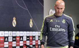 Zidane durante la conferencia de prensa de este viernes. Fotos AFP.