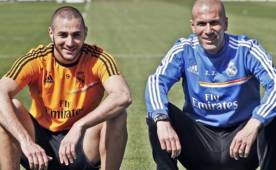 Zidane ha pedido que Benzema no sea apartado de la selección de Francia tras ser imputado por supuesto chantaje a Valbuena. Foto EFE