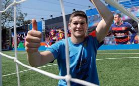 El delantero uruguayo podría ser titular para el encuentro frente a Marathón.