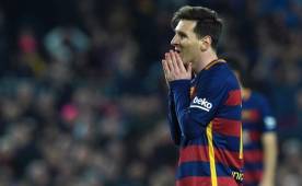 Lionel Messi pasó desapercibido en el clásico de este sábado. Foto AFP.