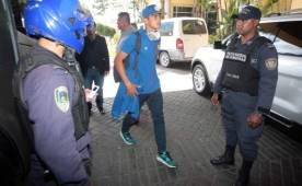 Los jugadores arribaron este lunes a Tegucigalpa con la mente puesta en llevarse un resultado positivo del Nacional. Foto Ronald Aceituno