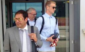 Joe Hart al momento que llegaba a Italia donde firmará con el Torino.