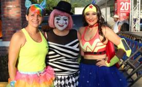 “La Chica Maravilla” Lilian Gonzales se quedó con el quinto lugar en el Hallowrun en el que participaron 200 personas. Fotos DIEZ