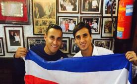 Keylor Navas y Bryan Ruiz han mostrado la gran amistad que los une en reiteradas ocasiones. (Nacion)