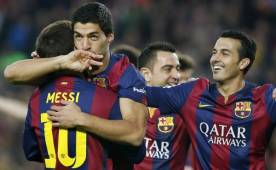 Luis Suárez, ha prescindido de la muñequera que lucía hasta el momento.