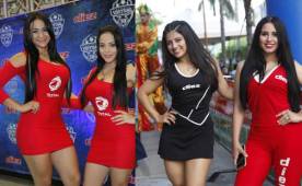 Las guapas modelos fueron uno de los grandes atractivos ayer en la final de la Copa América Centenario que ganó Chile.