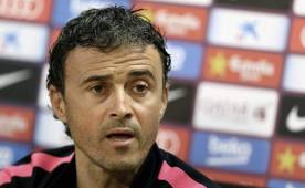 El DT del Barcelona, Luis Enrique hoy en conferencia de prensa. (Foto: EFE)