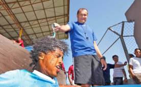 El estratega Progreseño luego del entrenamiento en el estadio Humberto Micheletti.