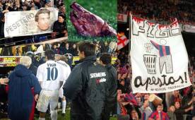 Luis Figo recibió amenazas de muerte y fue tildado de 'pesetero' (moneda de España; pesetas).