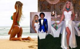 La bella Jhenny tiene 23 años y fue invitada por Neymar a pasar año nuevo en Barcelona.