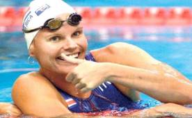 Sylvia Poll ganó medalla de plata en Seúl 1988 en la prueba de 200 metros libres. (La Nacion)