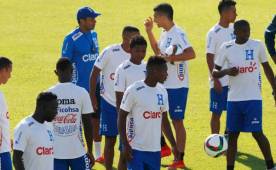 El primer entrenamiento de Honduras se ha llevado a cabo en el estadio Olímpico. Foto Delmer Martínez