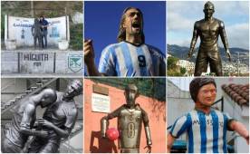 Las estatuas realizadas en honor a los futbolistas más simbólicos de la historia.