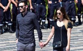 Hugo Lloris al momento que llegaba al homenaje en Niza.