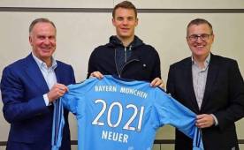 Manuel Neuer ha renovado su contrato con el Bayern Múnich hasta el 2021.