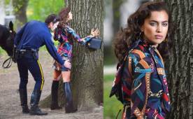 Irina Shayk esta vez no hizo una sesión de fotos semidesnuda, sino en Central Park.