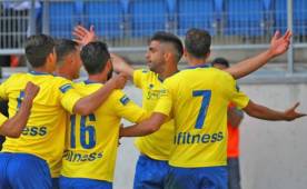 Jona Mejía celebrando su gol ante el Melilla. (FOTO: Cortesía Portal Cadista)