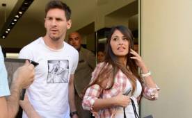 Antonella Rocuzzo, pareja de Leo Messi, fue internada en Argentina por una infección urinaria, el hospital confirmó que esta estable. Foto AFP