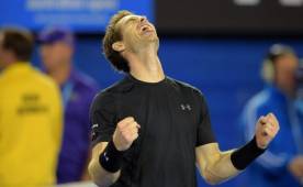 Andy Murray festeja a todo pulmón el pase a la final.