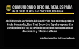 Este es el comunicado que publicó Real España.