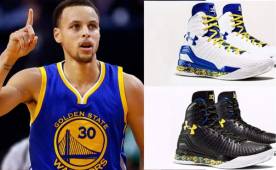 Así son los tenis actuales de Curry, estrella del vigente campeón de la NBA.