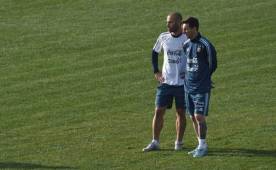 El seleccionado albiceleste se encuentra en Houston para preparar los encuentros ante Bolivia.