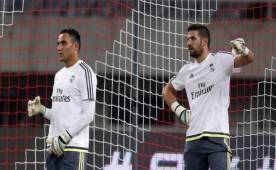 Keylor Navas y Kiko Casilla han demostrado ser grandes compañeros en las prácticas del Real Madrid.