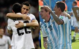 Di María ha tenido el privilegio de jugar junto a Messi y Cristiano Ronaldo, pero expresa que no se queda con ninguno. Foto AFP