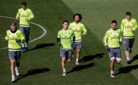 El Real Madrid se prepara para luchar por el triunfo y no ceder puntos en los primeros lugares de la tabla de posiciones de la Liga de España. Foto EFE.