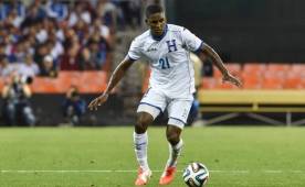 Bryan Beckeles, lateral derecho de la selección de Honduras.