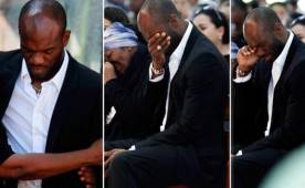 David Suazo lució fuerte desde su llegada a Honduras, pero durante la misa y sepelio de su padre, Don Nicolás, lloró desconsoladamente.