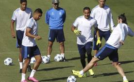 Keylor Navas durante un entrenamiento con el Real Madrid.