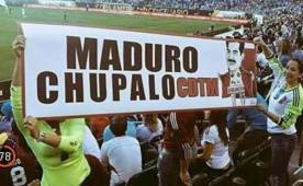 Una de las pancartas que más se destacó contra Nicolás Maduro